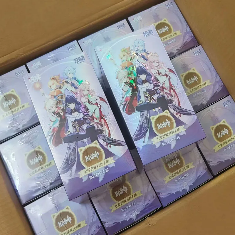 Фото SHININGSOUL Коллекционные карты Genshin Impact Genius Invokation TCG Боевая карта Ху Тао Райдэн Сёгун Аниме-коллекционная карта Подарок №5