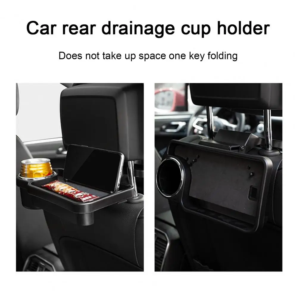 

Car Storage Tray Convenient 90 Degree Foldable Universal Car Back Seat Organizer Tray Interior Accessories