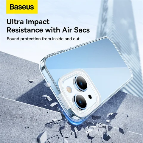 Прозрачный чехол Baseus для телефона iPhone 14 Pro Max Plus 2022 дюйма, зеркальная линза, сменный защитный чехол, Прозрачный чехол для iPhone14