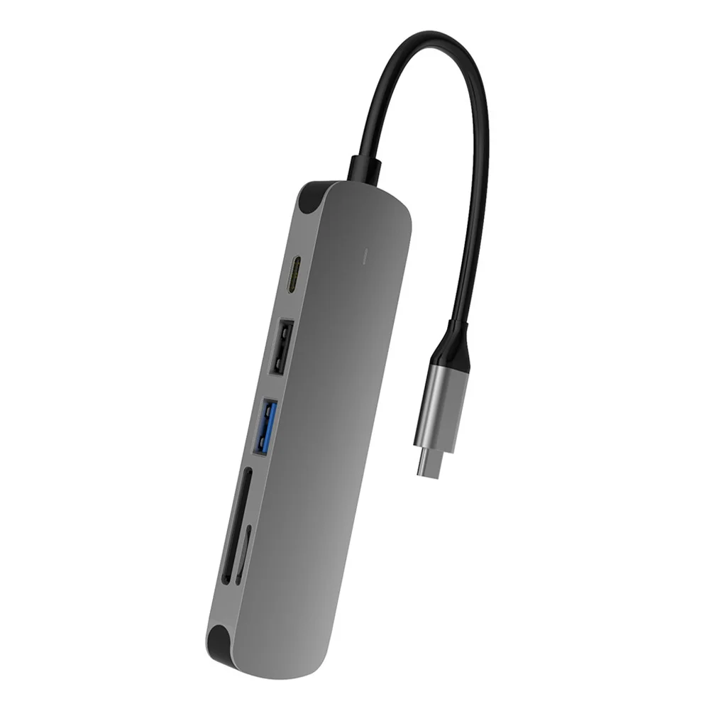 

1pc 6 in 1 Laptop Docking Station Convenient Practical Laptop Converter Laptop Docking Station