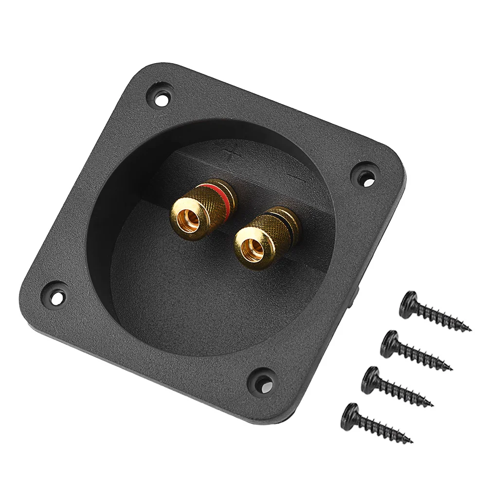 

Speakers Terminal Box Shell 2 Copper Binding Post Wire Cable Connector Acoustic Components