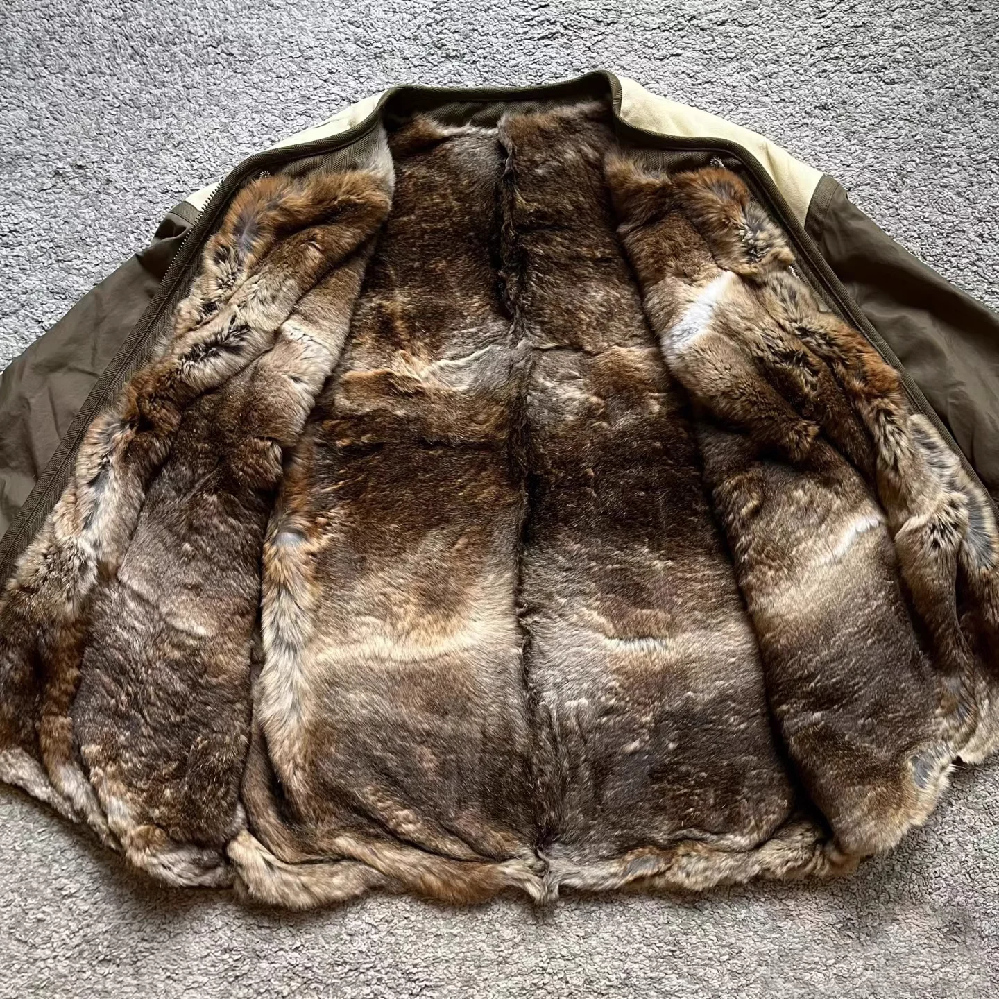 Мужская двусторонняя куртка из овчины VISVIM FIL 24SS IRIS JKT(RBT) кроличьего меха