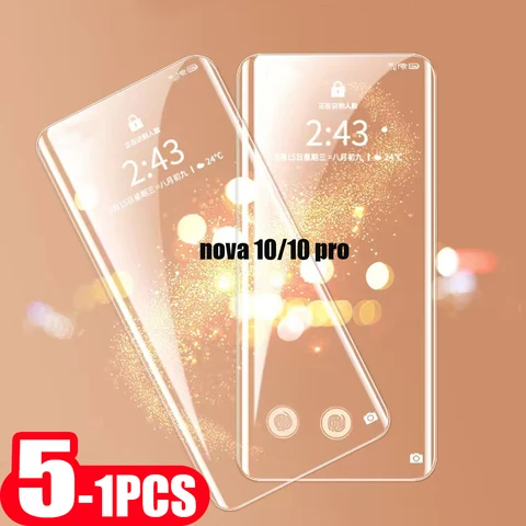 5 шт., защитная пленка для экрана телефона Huawei nova 10 10z, закаленное стекло для huawei nova 9, 8, 7, 8i pro, SE, Молодежная защитная пленка 9H
