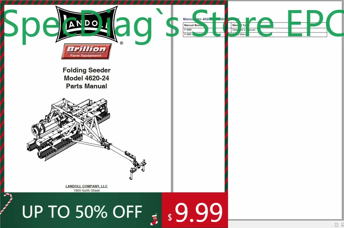 Фото SpecDiag Landoll All Brillion Farm Equipment Операторы Ручной каталог деталей DVD №2