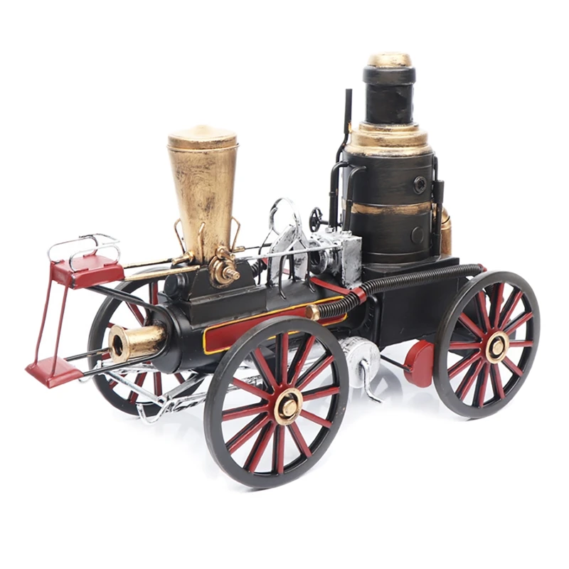 

Модель старомодного парового поезда, кованые железные ретро ностальгические предметы, коллекционные украшения