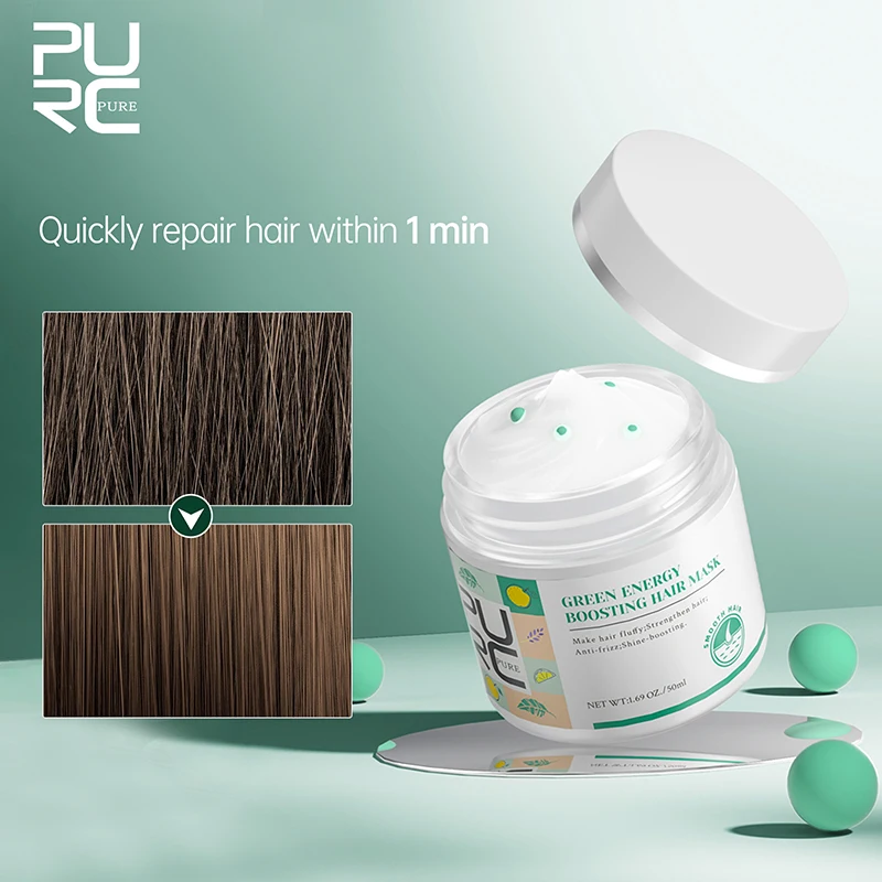 

PURC Hair Mask Repairs Frizzy Damage Deep Restore Soft Smooth Anti Hair Loss Hair Care Products Scalp Treatment for Men Women