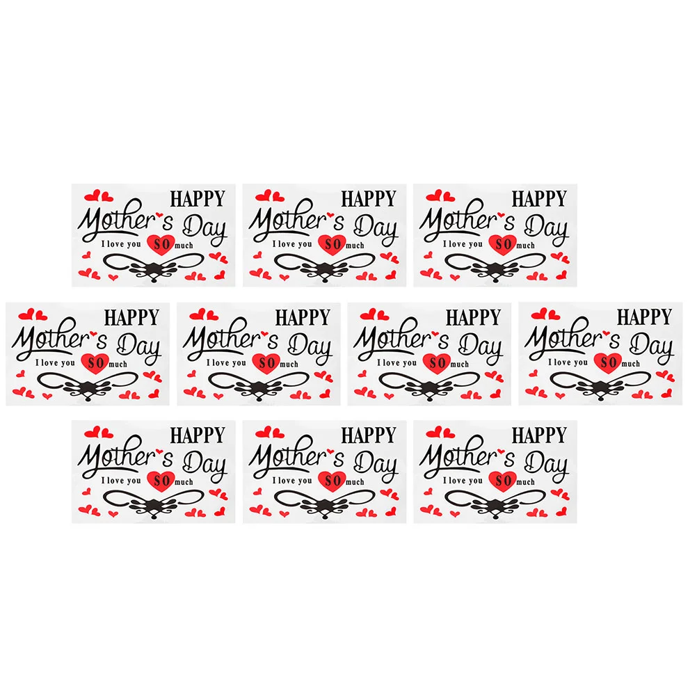 

10 Pcs Balloon Sticker Decor Letter A Ornament Balloon Decor Mother Day Letter Decal Mother Day Present Letter Stickers