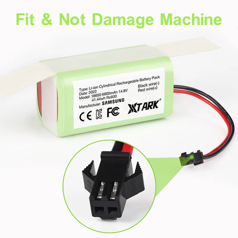 

AVtark 14.8V 6800mAh Li-ion Battery for Conga Excellence 990 1090 Ecovacs Deebot N79S N79 DN622 Eufy Robovac 11 11S 12 35C X500