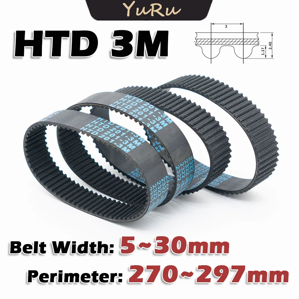 

Резиновый приводной ремень HTD 3M