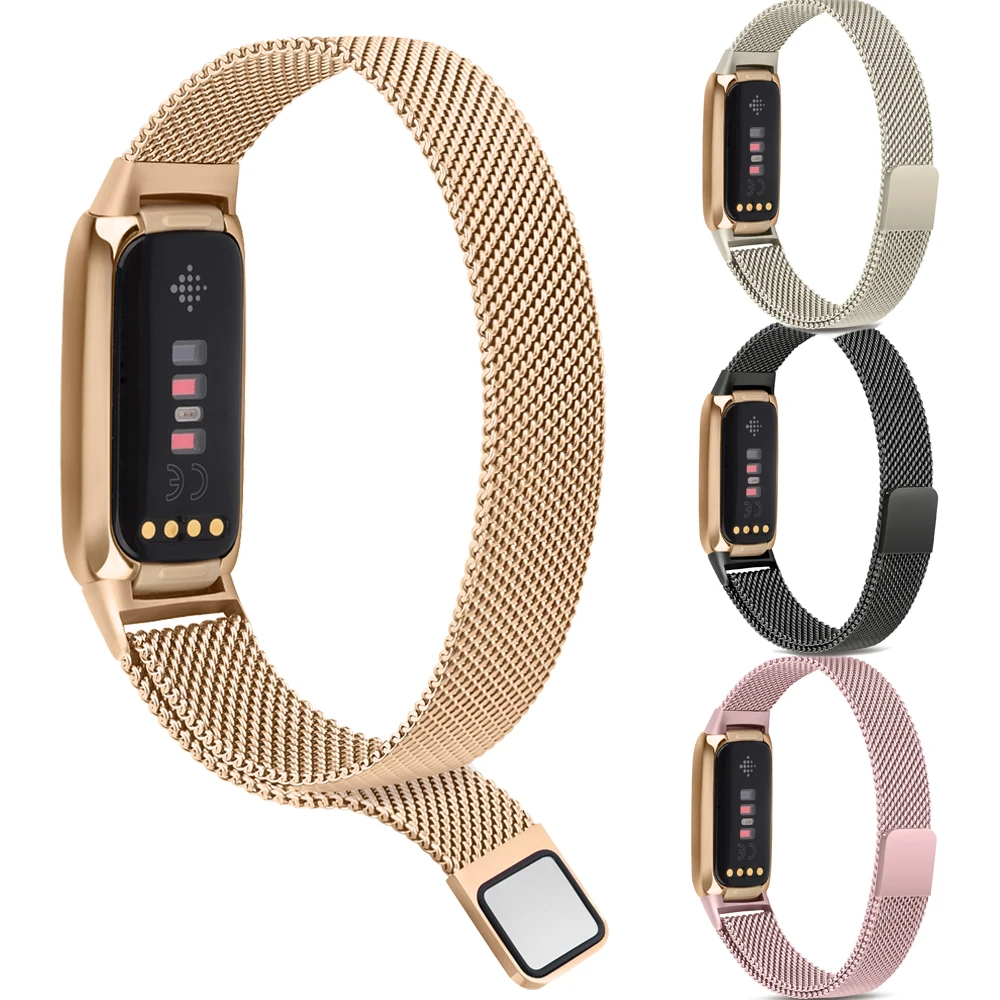 Cinturino In Metallo Per Fitbit Luxe Cinturino Di Ricambio Cinturino Da Polso Per Fitbit Luxe Accessori Smartwatch Magnetici Correa
