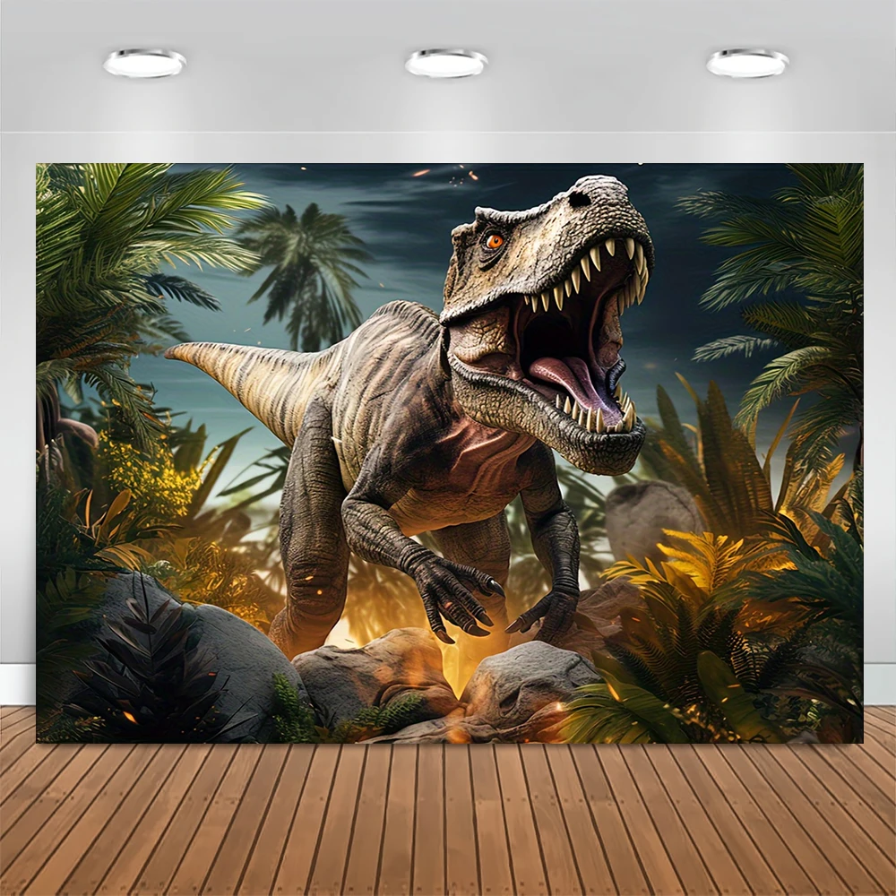 Виниловый Фон С Изображением Динозавра Мир Юрского Периода Для Фотосессии