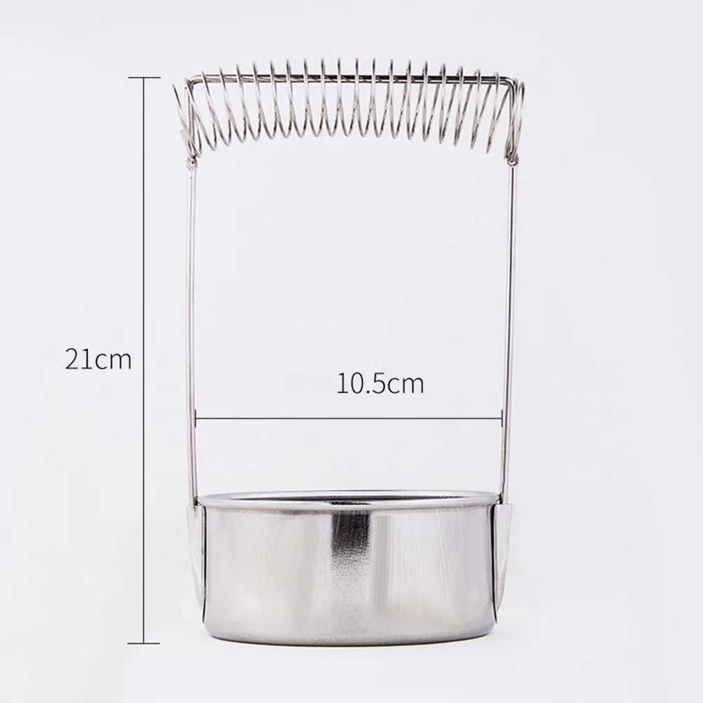 портативное ведро для мытья кистей 1 шт. ручек без крышки чистки из нержавеющей