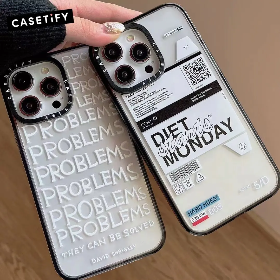 

CASETIFY acrylic romantic travel life Phone Cases For iPhone 14 13 12 Pro Max 11 14promax Back Cover