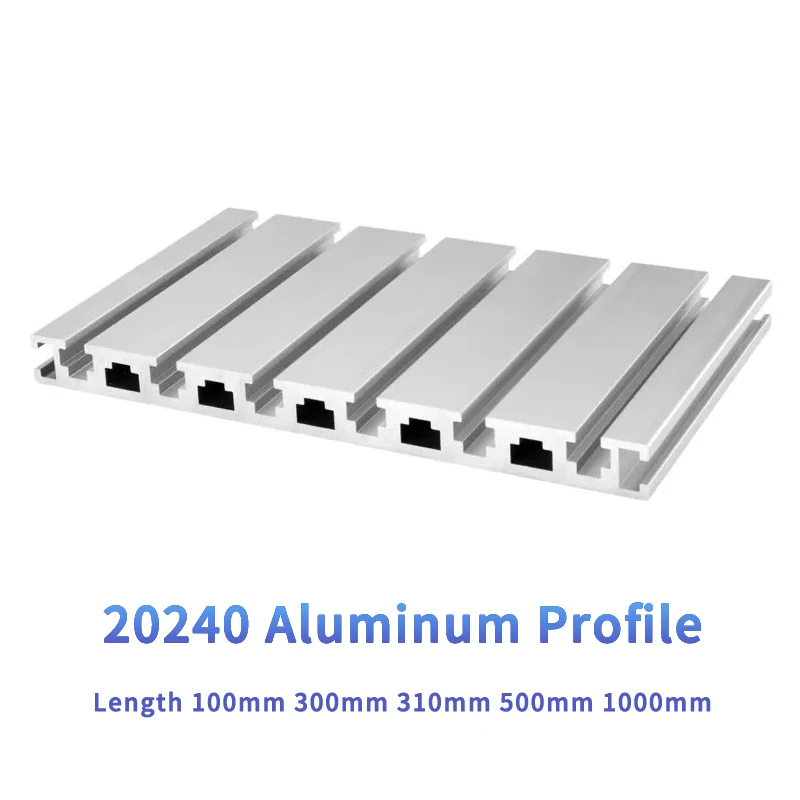 

Алюминиевый профиль с Т-образным пазом 20240 100 мм 300 мм 310 мм 500 мм 1000 мм Длина 20x240 мм Панель гравировального станка Детали с ЧПУ DIY 3D-принтер