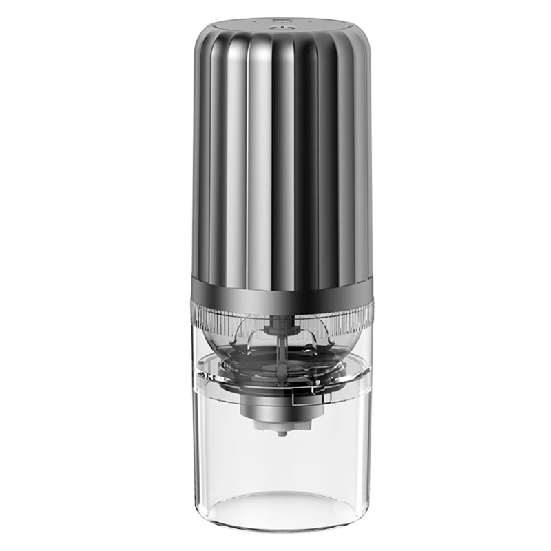 

1Set Electric Coffee Grinder USB Charge Coffee Bean Grinder Household Removable Office Kitchen Tool Grey
