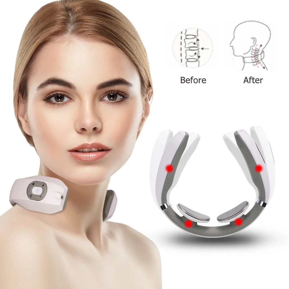 

Электрический импульсный массажер для шеи, перезаряжаемый массажный стимулятор для лечения шейного отдела позвоночника, с функцией обогре...