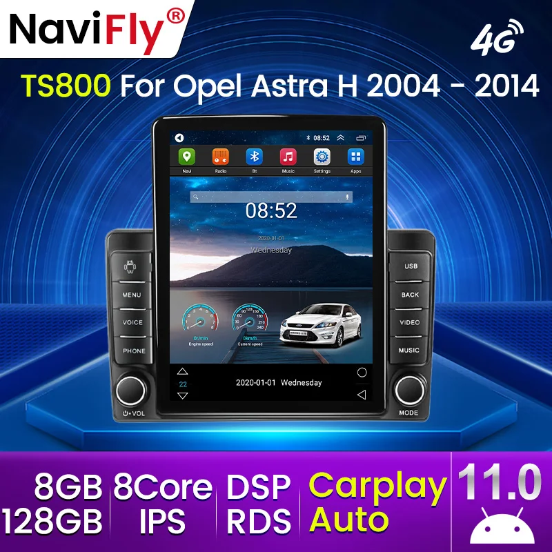 Android 11 Carplay Для Tesla Вертикальный Автомобильное Радио Стерео Opel Zafira B Astra H 2005-2014