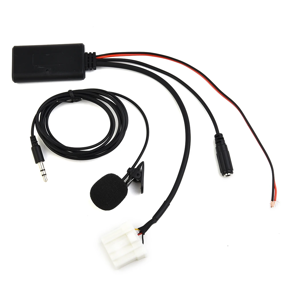 

Аудиокабель с микрофоном, кабель с микрофоном, 1,5 м, 5-12 В, Bluetooth 5,0 для Mazda 3, 5, 6