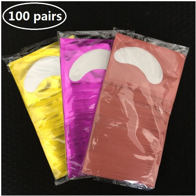 

100 pairs Eyelash Extension Supplies Paper Patches Grafted Eye Stickers Under Eye Pads Eye Tips Sticker Lash eyepatch