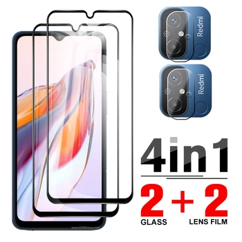 4in1 Full Cover Tempered Glass Case For Xiaomi Redmi 12C 6.71'' Camera Protector Xiomi Redmi 12 C C12 Redmi12c Screen Protection 1