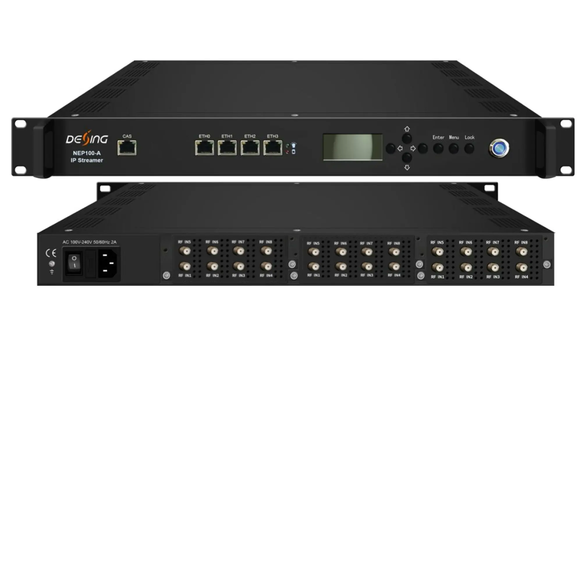 Фото Тюнер к серверу IPTV RF к IPTV DVB-S2 DVB-T2 DVB-C ISDBT ATSC RF к IP-систему корпоративного веб-телевизора в отеле №1