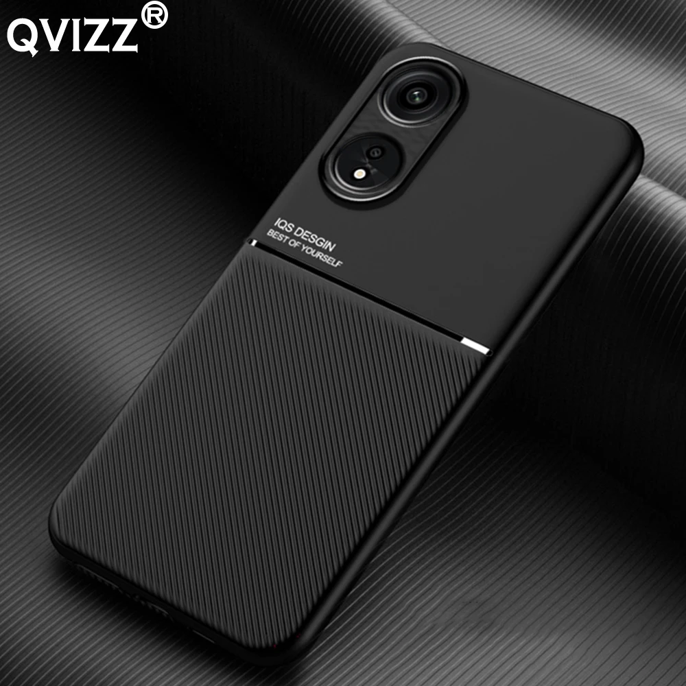 

Leather Case For Oppo A1 PHS110 Luxury Car Magnetic Holder Ultra-thin Soft Silicone Edges Hard Shockproof Phone Cover for OppoA1
