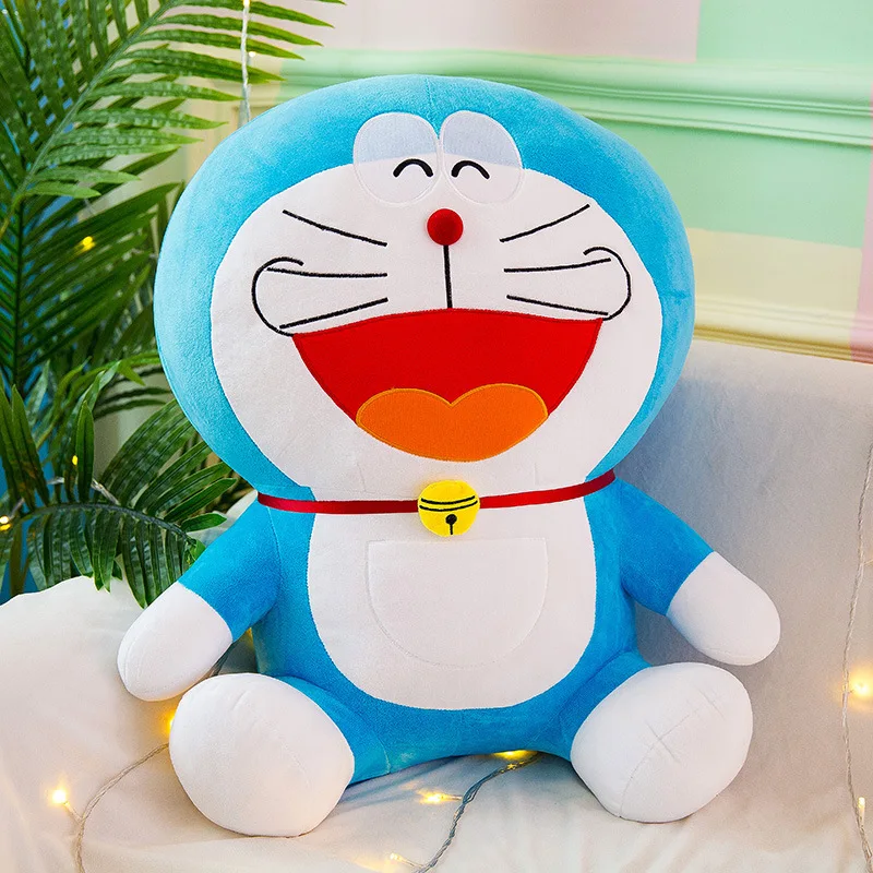 Фото Doraemon 70 см Kawaii плюшевая игрушка-подставка от меня, милая плюшевая кукла, мультяшная кошка, животное, диван-кровать, подушка, игрушка, рождественские подарки, игрушки №5
