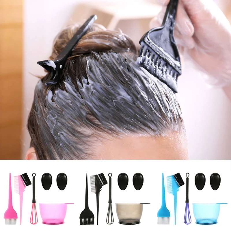 

Hair Coloring Dyeing Kit Color Brush Comb Mixing Bowl Salon Tint Tool Set Hair Color Brushes Professional Hairdressing Tools