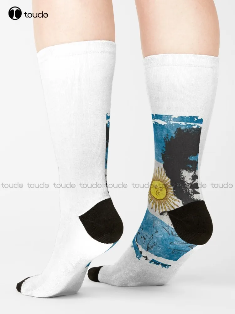 

Носки Maradona с флагом Диего, Аргентина, Молодежные бейсбольные носки, носки для скейтборда, цветные носки с цифровой печатью 360 ° в стиле ретро