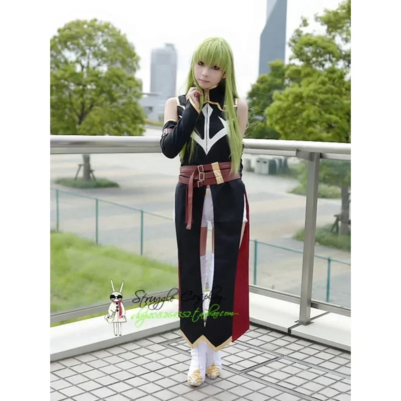 Аниме Code Geass Queen CC Косплей Костюм Хэллоуин Карнавал Ведьма Черная Униформа