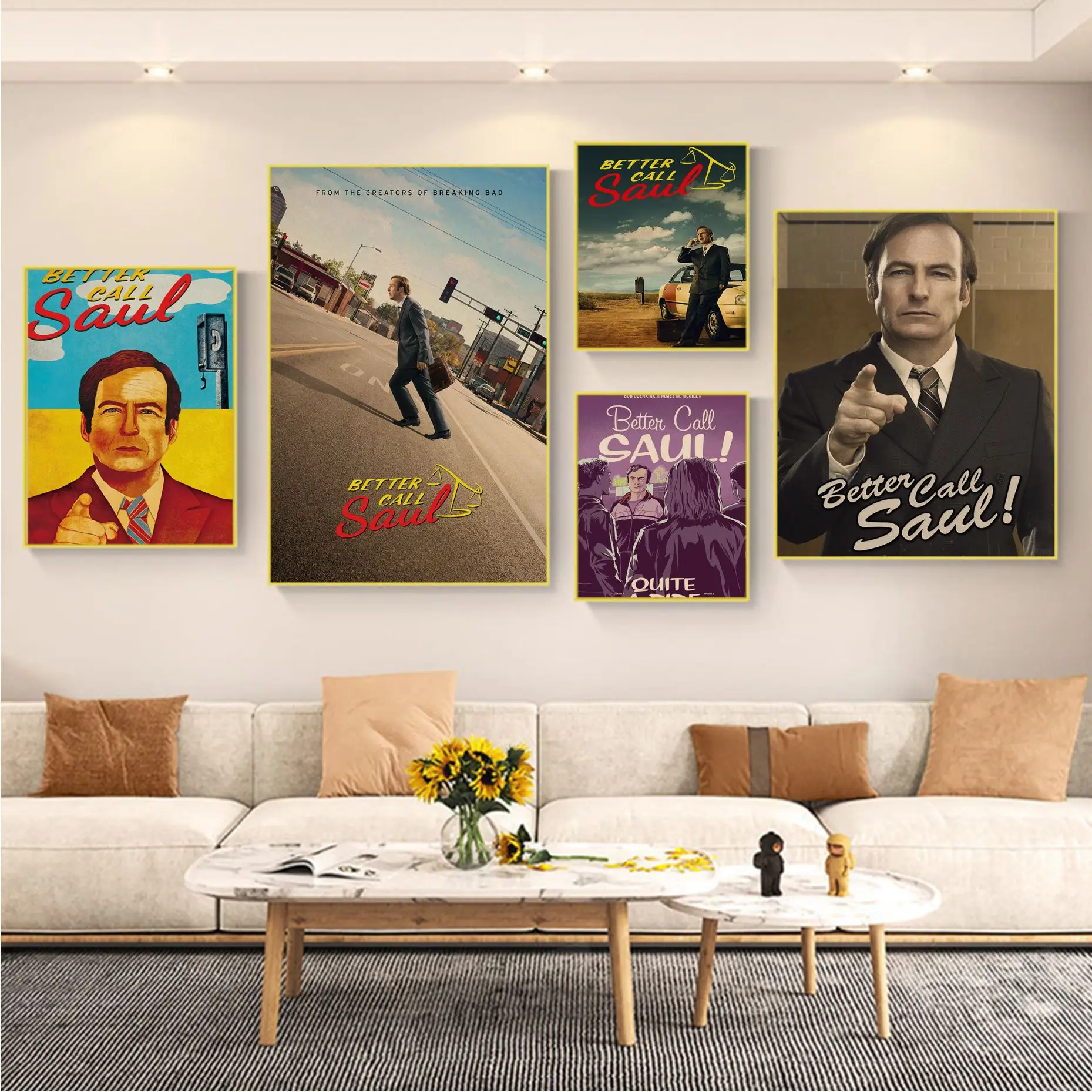 

Better Call Saul Goodman Movie Posters Vintage Room Home Bar Cafe Decor Stickers Wall Painting
