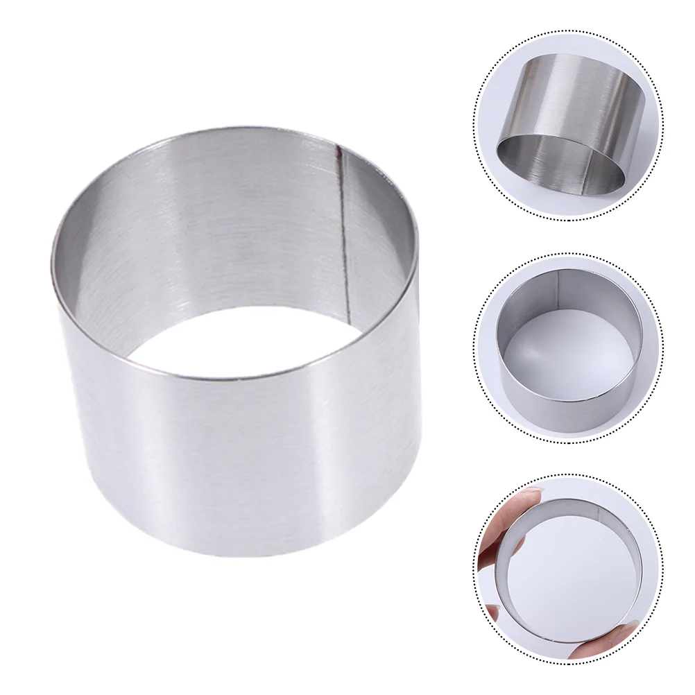 

Round Mousse Circle Kids Stamps Biscuit Cutters Egg Tart Square Cooking Ring Stainless Steel Cookie Child