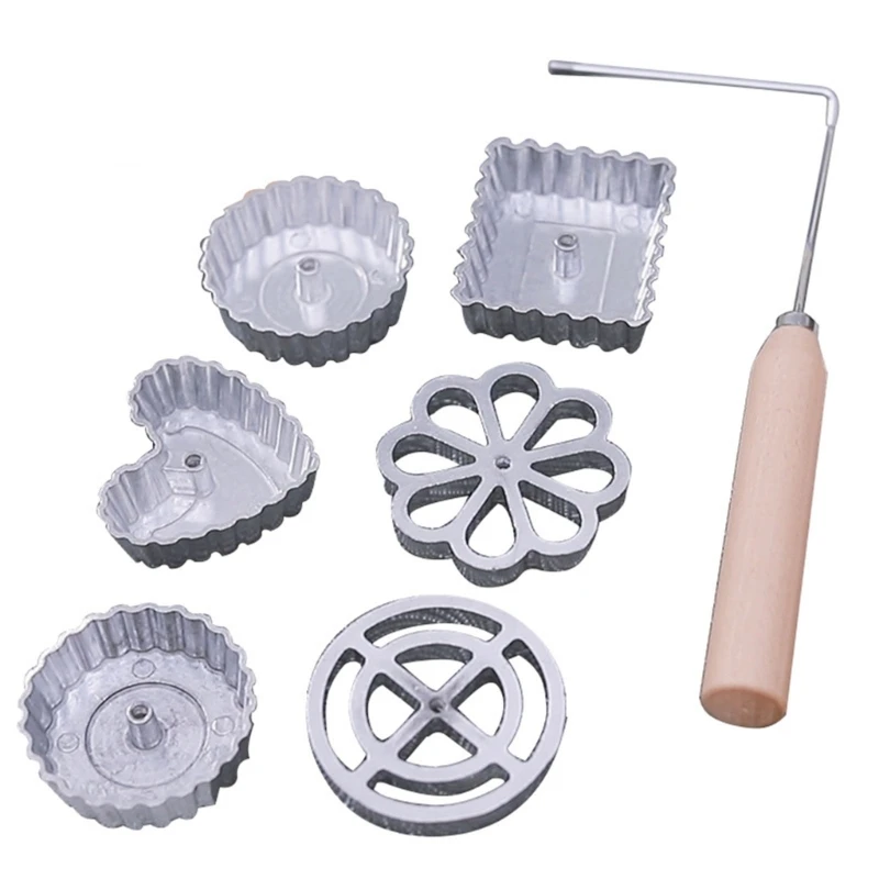 Mold Set Bunuelos Mold With Handle Timbale Molds Pastry Tools Achappam Mold Rosette Cookie Maker