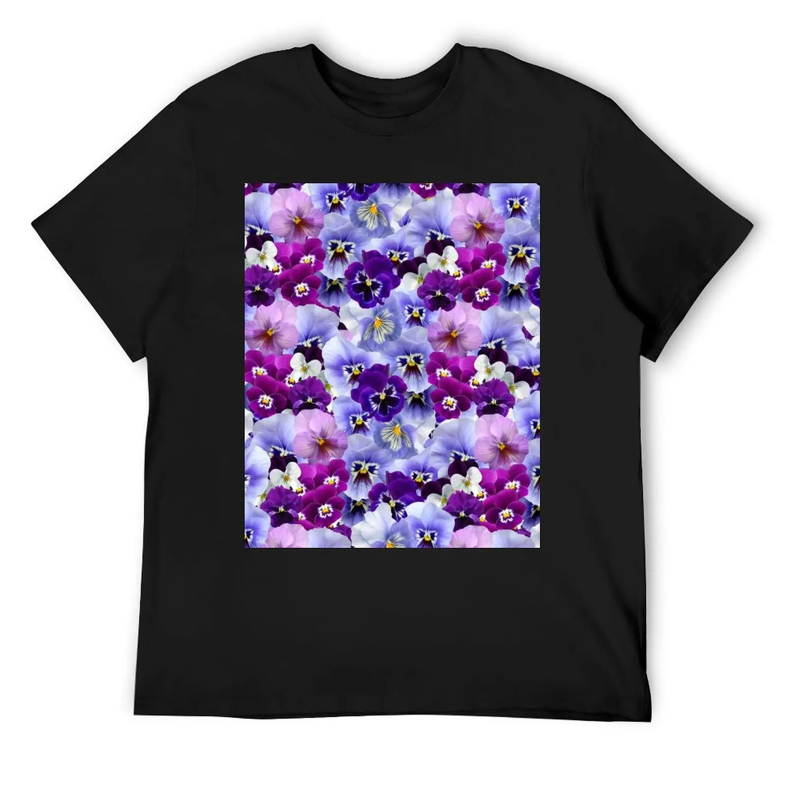 Футболка Purple &amp Blue Pansy для мальчика возвышенная эстетичная одежда в стиле аниме