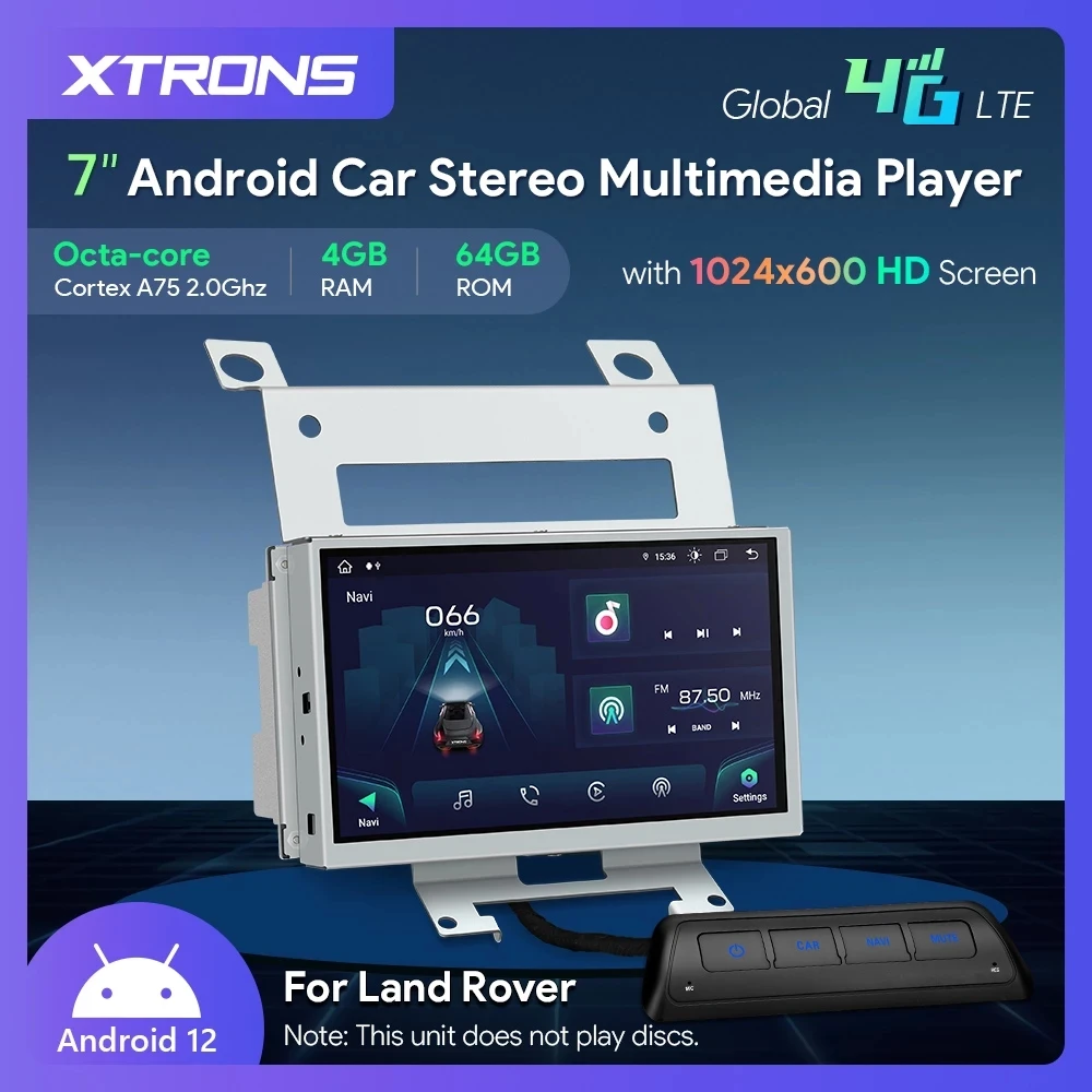 

Автомагнитола XTRONS для Land Rover Freelander 2 (2007-2012), мультимедийная стереосистема на Android 12, с глобальной прошивкой, 4G, CP, AA, AKM, DSP, 4 + 64 ГБ