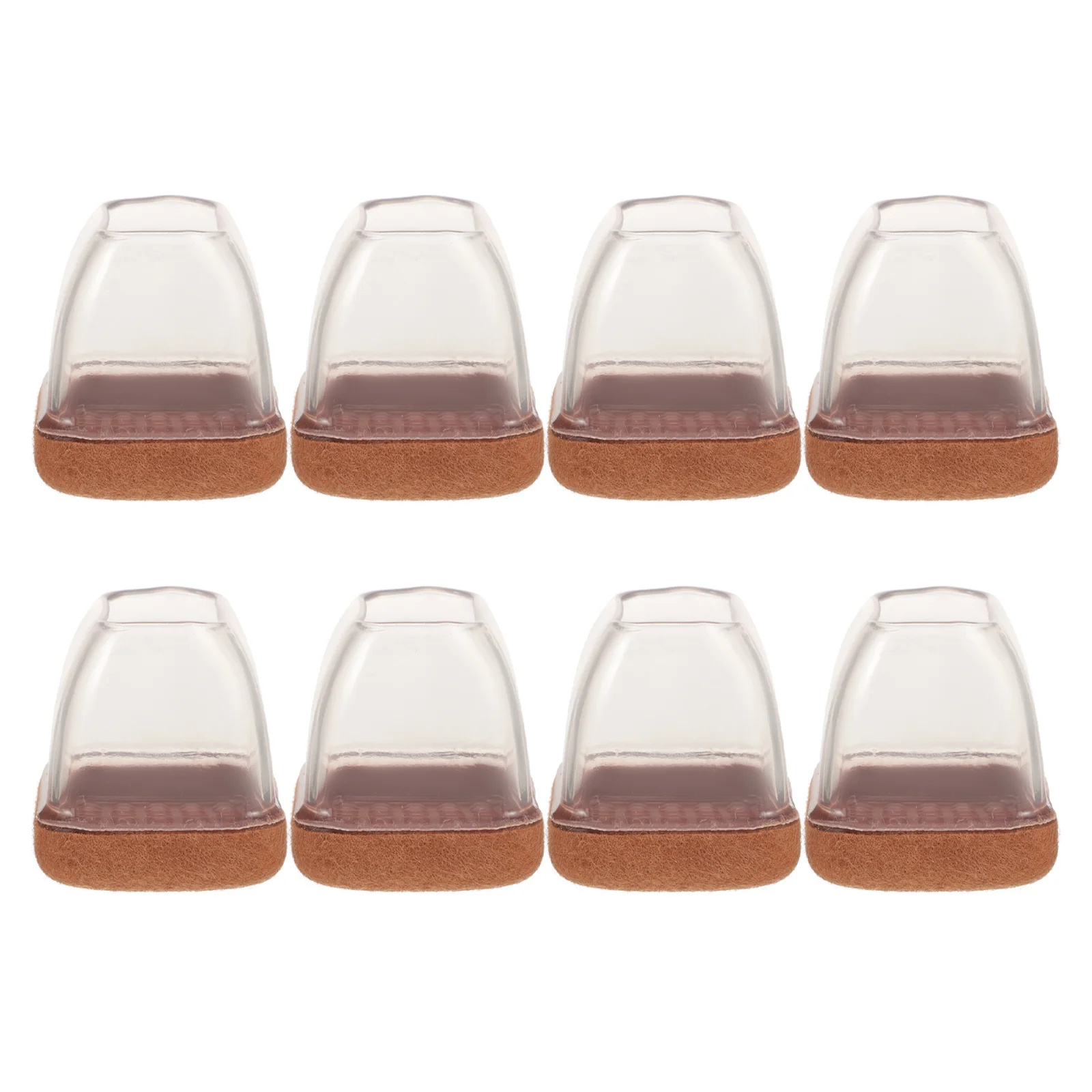 

8 Pcs Chair Foot Cover Furniture Caster Cups Floor Protectors Table and / Pad Desk for Wooden Floors Tpe Castors