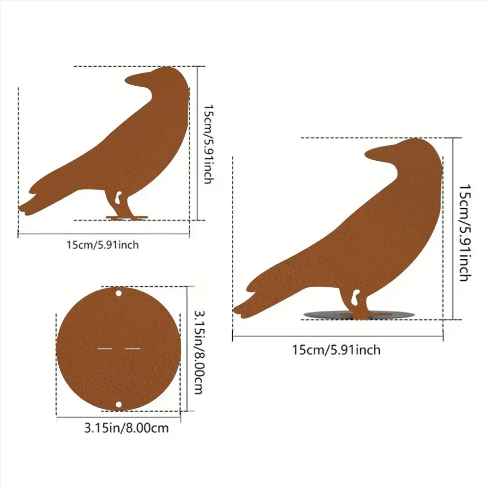 Очаровательный садовый кол Raven 1 шт. — улучшите свой сад с помощью магии. Идеально