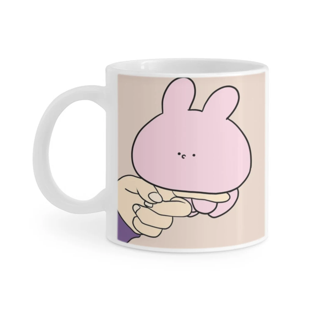 1 шт. 11 унций милая кофейная кружка Асамими чашка для чая с молоком изолированная