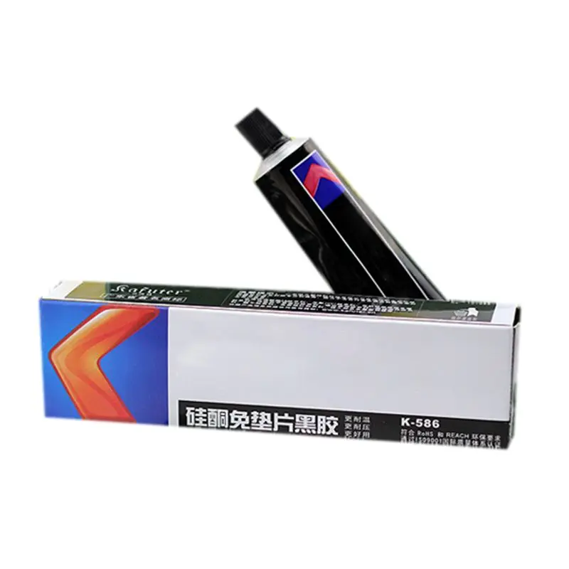 Черный силиконовый клейкий герметик трубка 55 г для ремонта прокладки двигателя