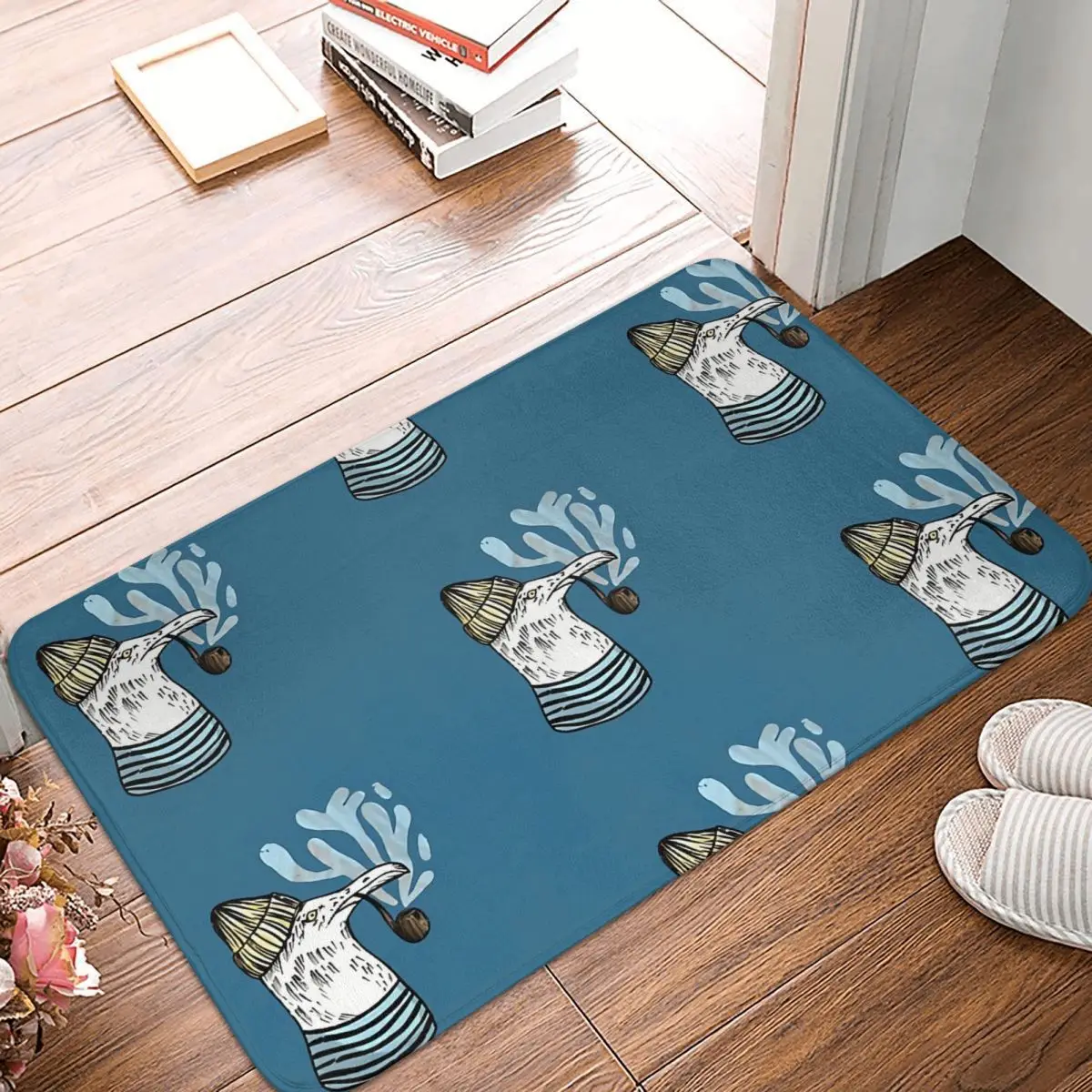 

Seagull Kitchen Non-Slip Carpet Smoking Bedroom Mat Welcome Doormat Home Decoration Rug