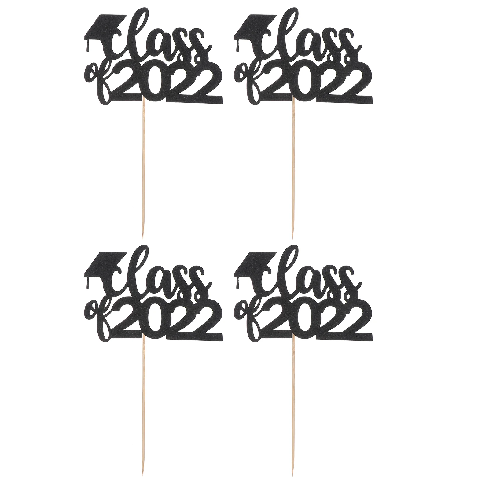 

4pcs Graduation Themed Cake Decor Creative Cake Ornament Cake DIY Ornament