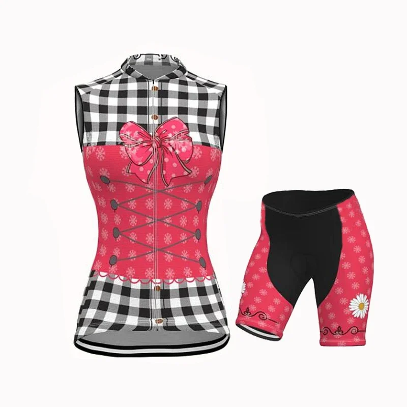 Розовый комплект велосипедного трикотажа женская велосипедная рубашка одежда