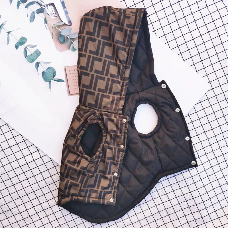 INS осенне-зимний жилет для домашних животных новый плюшевый мишка шнауцер