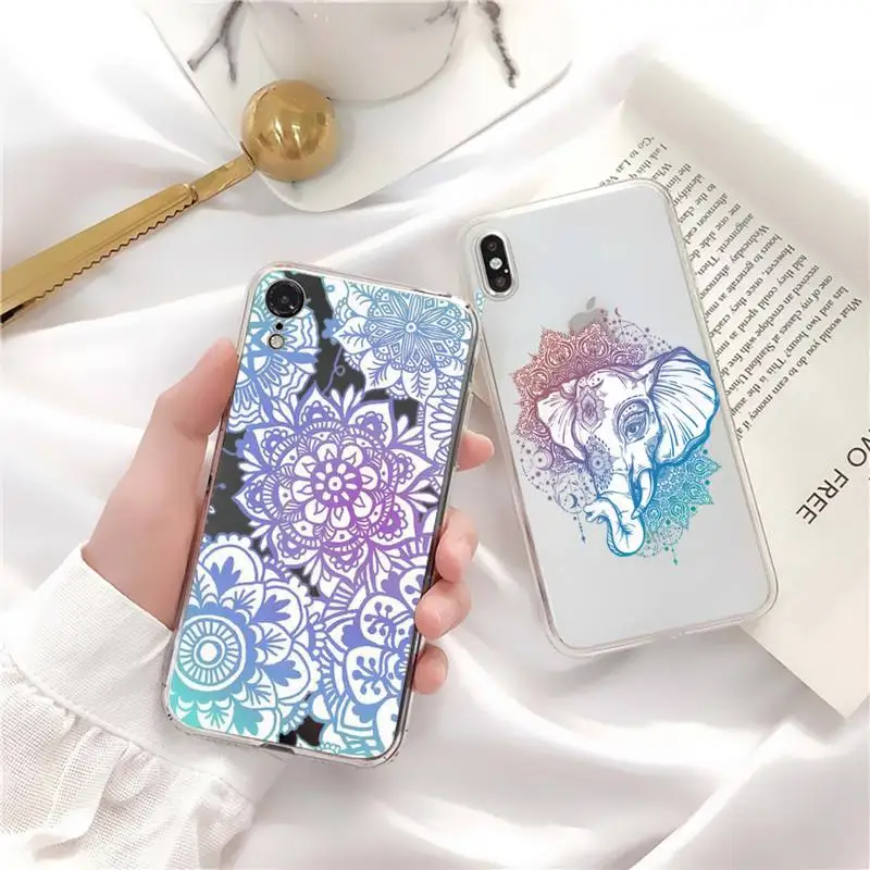 

Yinuoda Retro Mandala Flower Phone Case for iPhone 11 12 13 mini pro XS MAX 8 7 6 6S Plus X 5S SE 2020 XR case
