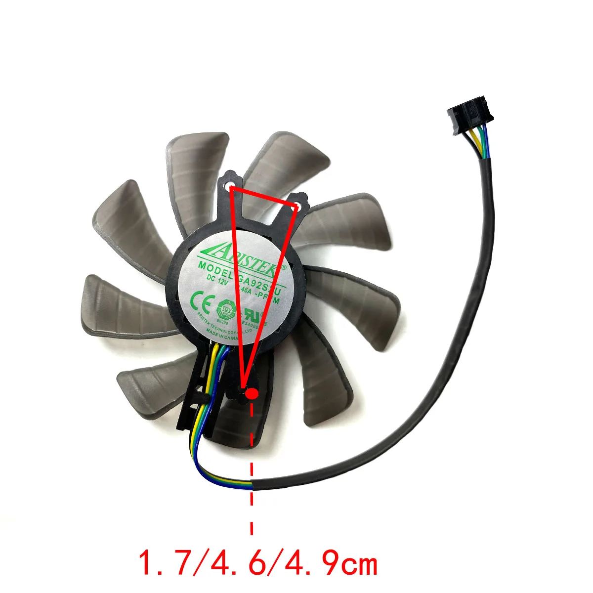 Новый сменный вентилятор для видеокарты ZOTAC GeForce GTX650ti 660 Boost