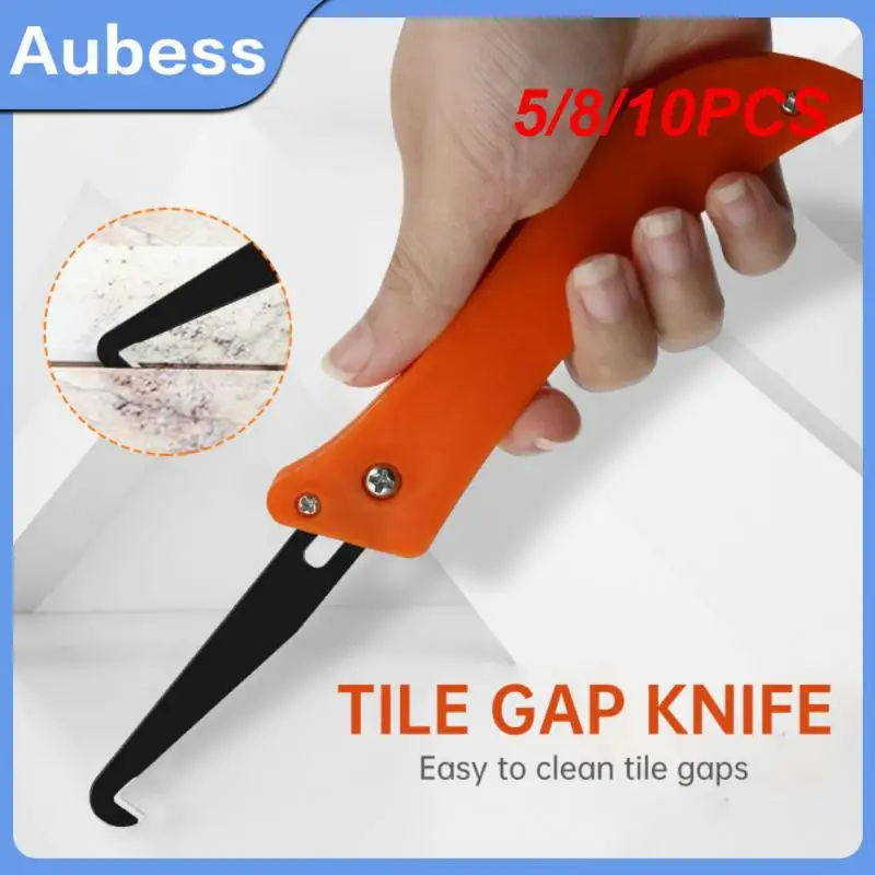 

5/8/10PCS Folding Hook Knife Floor Tile Beauty Seam Corner Wall Gap Drill Bit Squeegee Removal Repair Tool Basting Slotter