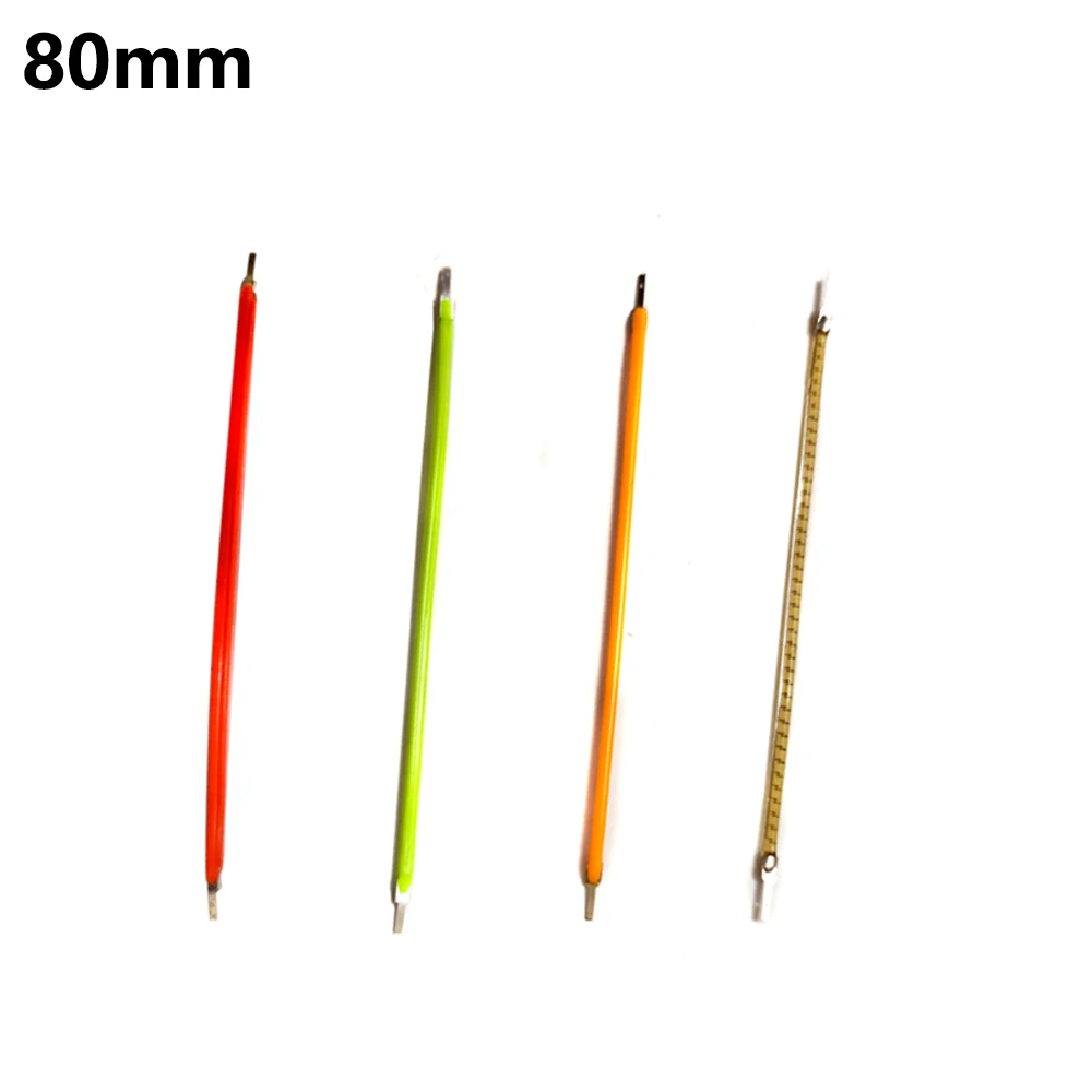 

10Pcs DC3V LED filament 80mm 150mA bendable positive and negative ends high quality can be used for DIY product model light bulb