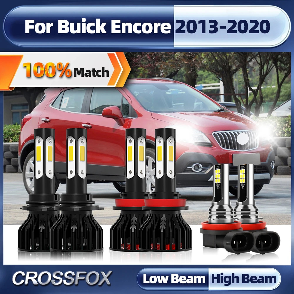

360W 60000LM Canbus LED Headlight Auto Fog Lamp H11 9005 HB3 Turbo Car Light For Buick Encore 2013-2015 2016 2017 2018 2019 2020