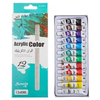 bomeijia acrylic paints 12 colors professional set 612ml tubes artist drawing painting pigment hand painted wall paint diy