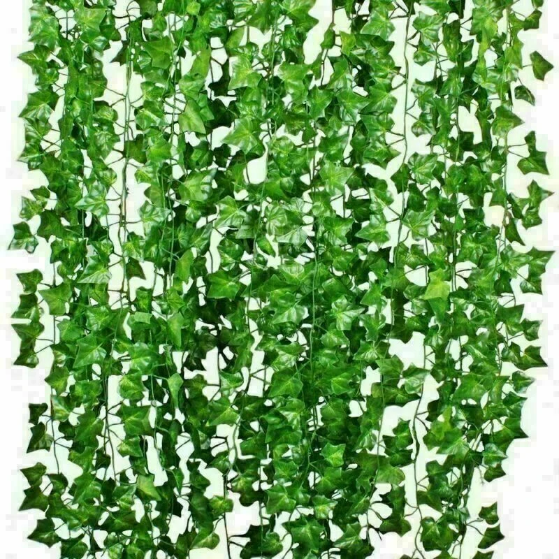 

Ivy green Fake Leaves Garland Plant Vine Foliage Home Decor Plastic Rattan string Wall Decor Artificial Plants